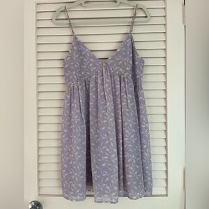 Forever 21 Lavender Floral Mini Dress